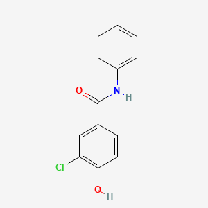 molecular formula C13H10ClNO2 B7465481 3-chloro-4-hydroxy-N-phenylbenzamide 