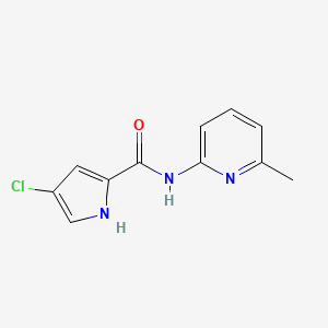 molecular formula C11H10ClN3O B7465534 4-chloro-N-(6-methylpyridin-2-yl)-1H-pyrrole-2-carboxamide 