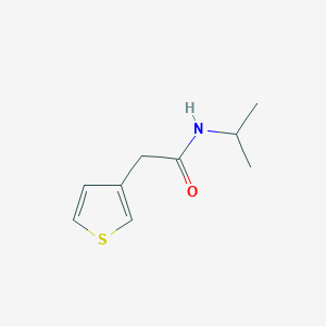 molecular formula C9H13NOS B7465537 N-propan-2-yl-2-thiophen-3-ylacetamide 