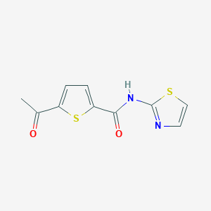 molecular formula C10H8N2O2S2 B7465604 5-acetyl-N-(1,3-thiazol-2-yl)thiophene-2-carboxamide 