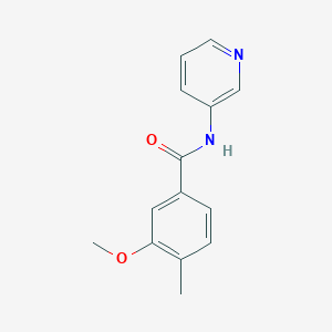 molecular formula C14H14N2O2 B7465611 3-methoxy-4-methyl-N-pyridin-3-ylbenzamide 