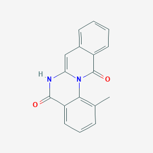 molecular formula C17H12N2O2 B7465630 1-methyl-6H-isoquinolino[2,3-a]quinazoline-5,12-dione 