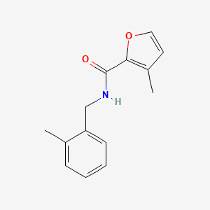 molecular formula C14H15NO2 B7465685 3-methyl-N-[(2-methylphenyl)methyl]furan-2-carboxamide 