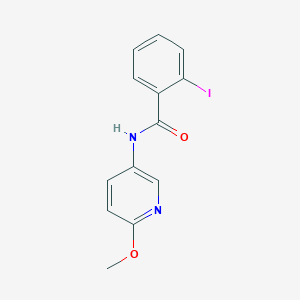 molecular formula C13H11IN2O2 B7465724 2-iodo-N-(6-methoxypyridin-3-yl)benzamide 