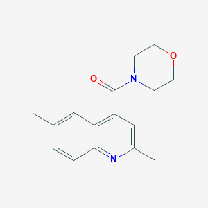 molecular formula C16H18N2O2 B7465727 (2,6-Dimethylquinolin-4-yl)-morpholin-4-ylmethanone 