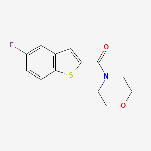 molecular formula C13H12FNO2S B7465749 (5-Fluoro-1-benzothiophen-2-yl)-morpholin-4-ylmethanone 