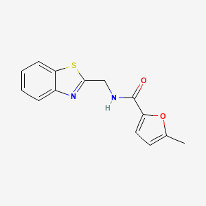 molecular formula C14H12N2O2S B7465868 N-(1,3-benzothiazol-2-ylmethyl)-5-methylfuran-2-carboxamide 