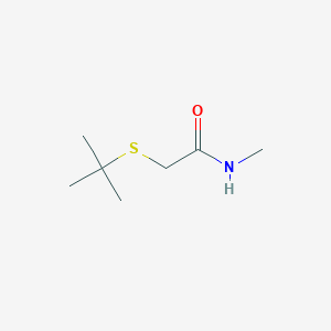 molecular formula C7H15NOS B7465878 2-tert-butylsulfanyl-N-methylacetamide 