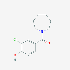 molecular formula C13H16ClNO2 B7465913 Azepan-1-yl-(3-chloro-4-hydroxyphenyl)methanone 