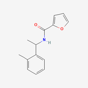 molecular formula C14H15NO2 B7465918 N-[1-(2-methylphenyl)ethyl]furan-2-carboxamide 