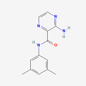 molecular formula C13H14N4O B7465932 3-amino-N-(3,5-dimethylphenyl)pyrazine-2-carboxamide 