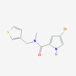 4-bromo-N-methyl-N-(thiophen-3-ylmethyl)-1H-pyrrole-2-carboxamide