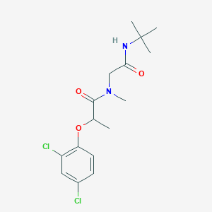 molecular formula C16H22Cl2N2O3 B7465964 N-[2-(tert-butylamino)-2-oxoethyl]-2-(2,4-dichlorophenoxy)-N-methylpropanamide 