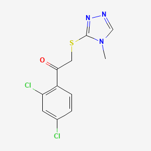 1-(2,4-Dichlorophenyl)-2-[(4-methyl-1,2,4-triazol-3-yl)sulfanyl]ethanone