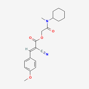 molecular formula C20H24N2O4 B7466088 [2-[cyclohexyl(methyl)amino]-2-oxoethyl] (E)-2-cyano-3-(4-methoxyphenyl)prop-2-enoate 