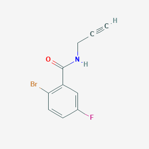 molecular formula C10H7BrFNO B7466121 2-bromo-5-fluoro-N-prop-2-ynylbenzamide 