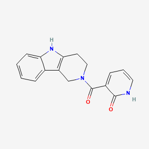 molecular formula C17H15N3O2 B7466146 3-(1,3,4,5-tetrahydropyrido[4,3-b]indole-2-carbonyl)-1H-pyridin-2-one 
