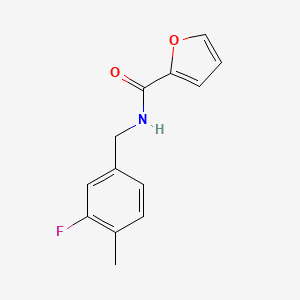 molecular formula C13H12FNO2 B7466162 N-[(3-fluoro-4-methylphenyl)methyl]furan-2-carboxamide 