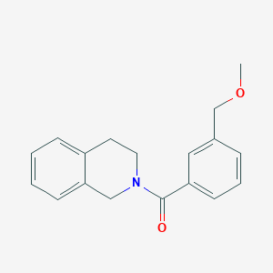 molecular formula C18H19NO2 B7466193 3,4-dihydro-1H-isoquinolin-2-yl-[3-(methoxymethyl)phenyl]methanone 