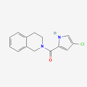 molecular formula C14H13ClN2O B7466222 (4-chloro-1H-pyrrol-2-yl)-(3,4-dihydro-1H-isoquinolin-2-yl)methanone 