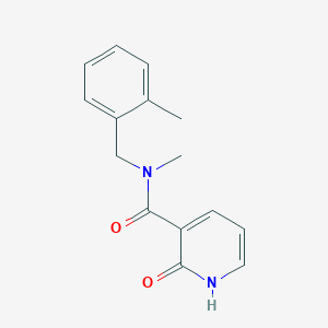 molecular formula C15H16N2O2 B7466238 N-methyl-N-[(2-methylphenyl)methyl]-2-oxo-1H-pyridine-3-carboxamide 
