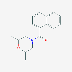 molecular formula C17H19NO2 B7466246 (2,6-Dimethylmorpholin-4-yl)-naphthalen-1-ylmethanone 
