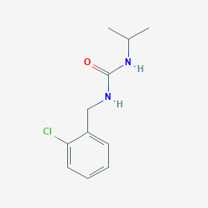 molecular formula C11H15ClN2O B7466265 1-[(2-Chlorophenyl)methyl]-3-propan-2-ylurea 