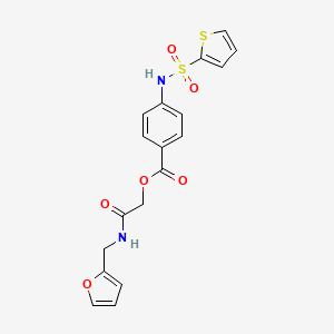 [2-(Furan-2-ylmethylamino)-2-oxoethyl] 4-(thiophen-2-ylsulfonylamino)benzoate