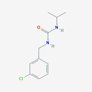 molecular formula C11H15ClN2O B7466290 1-[(3-Chlorophenyl)methyl]-3-propan-2-ylurea 