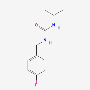 molecular formula C11H15FN2O B7466312 1-[(4-Fluorophenyl)methyl]-3-propan-2-ylurea 