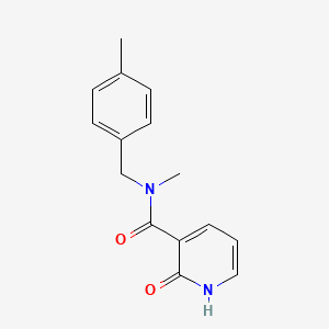 molecular formula C15H16N2O2 B7466334 N-methyl-N-[(4-methylphenyl)methyl]-2-oxo-1H-pyridine-3-carboxamide 