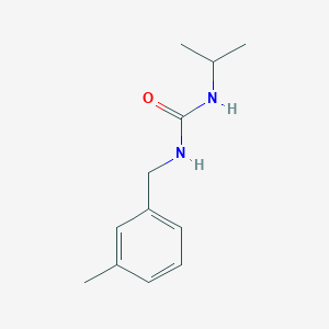 molecular formula C12H18N2O B7466344 1-[(3-Methylphenyl)methyl]-3-propan-2-ylurea 