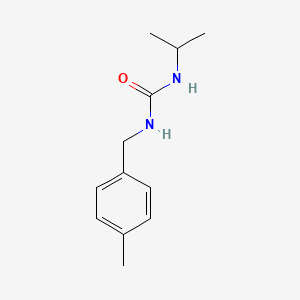 molecular formula C12H18N2O B7466362 1-[(4-Methylphenyl)methyl]-3-propan-2-ylurea 