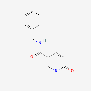 molecular formula C14H14N2O2 B7466405 N-benzyl-1-methyl-6-oxopyridine-3-carboxamide 