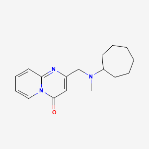 molecular formula C17H23N3O B7466474 2-[[Cycloheptyl(methyl)amino]methyl]pyrido[1,2-a]pyrimidin-4-one 
