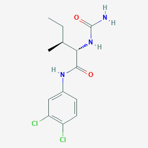 molecular formula C13H17Cl2N3O2 B7466485 (2S,3S)-2-(carbamoylamino)-N-(3,4-dichlorophenyl)-3-methylpentanamide 