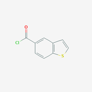 molecular formula C9H5ClOS B074665 1-苯并噻吩-5-甲酰氯 CAS No. 1128-89-8
