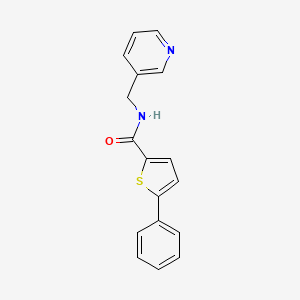 5-phenyl-N-(pyridin-3-ylmethyl)thiophene-2-carboxamide