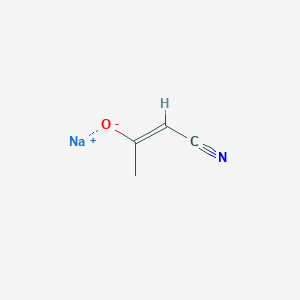 molecular formula C4H4NNaO B7466538 Sodium (E)-1-cyanoprop-1-en-2-olate 
