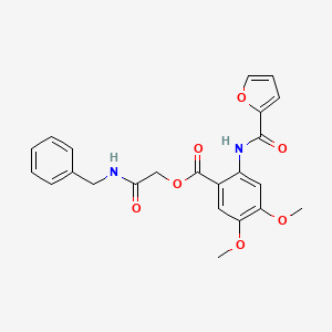 [2-(Benzylamino)-2-oxoethyl] 2-(furan-2-carbonylamino)-4,5-dimethoxybenzoate