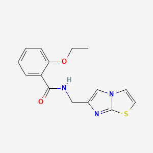 molecular formula C15H15N3O2S B7466552 2-ethoxy-N-(imidazo[2,1-b][1,3]thiazol-6-ylmethyl)benzamide 