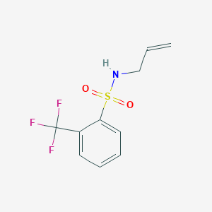 molecular formula C10H10F3NO2S B7466560 N-prop-2-enyl-2-(trifluoromethyl)benzenesulfonamide 