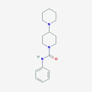 molecular formula C17H25N3O B7466565 N-phenyl-4-piperidin-1-ylpiperidine-1-carboxamide 
