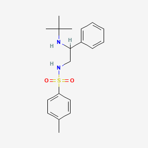 molecular formula C19H26N2O2S B7466568 N-[2-(tert-butylamino)-2-phenylethyl]-4-methylbenzenesulfonamide 