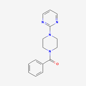 molecular formula C15H16N4O B7466859 苯基[4-(嘧啶-2-基)哌嗪-1-基]甲苯酮 