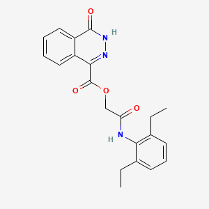 molecular formula C21H21N3O4 B7466944 [2-(2,6-diethylanilino)-2-oxoethyl] 4-oxo-3H-phthalazine-1-carboxylate 