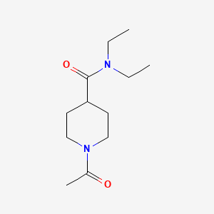 molecular formula C12H22N2O2 B7466957 Isonipecotamide, 1-acetyl-N,N-diethyl- 