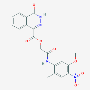 [2-(5-methoxy-2-methyl-4-nitroanilino)-2-oxoethyl] 4-oxo-3H-phthalazine-1-carboxylate