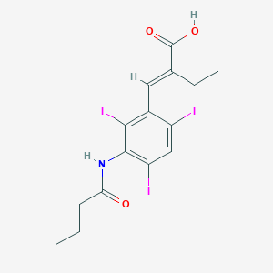 molecular formula C15H16I3NO3 B074670 布那密碘 CAS No. 1233-53-0