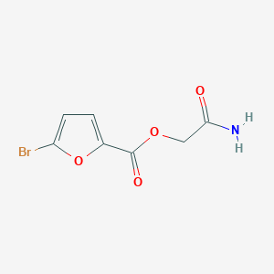 molecular formula C7H6BrNO4 B7467000 (2-Amino-2-oxoethyl) 5-bromofuran-2-carboxylate 